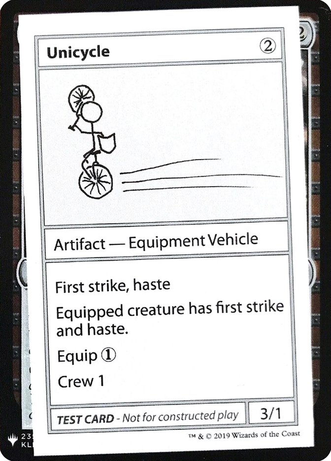 Unicycle [Mystery Booster Playtest Cards] | Enigma On Main