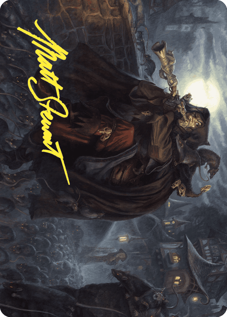Totentanz, Swarm Piper Art Card (Gold-Stamped Signature) [Wilds of Eldraine Art Series] | Enigma On Main