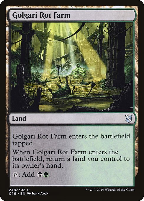 Golgari Rot Farm [Commander 2019] | Enigma On Main