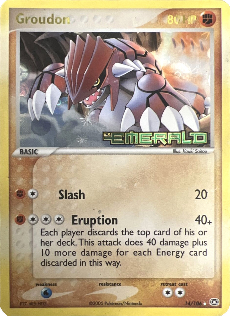 Groudon (14/106) (Stamped) [EX: Emerald] | Enigma On Main