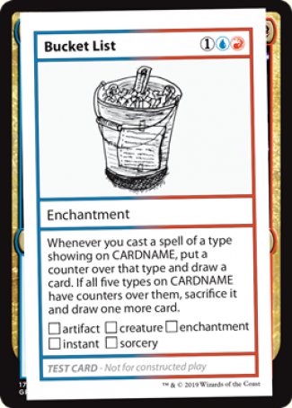 Bucket List (2021 Edition) [Mystery Booster Playtest Cards] | Enigma On Main