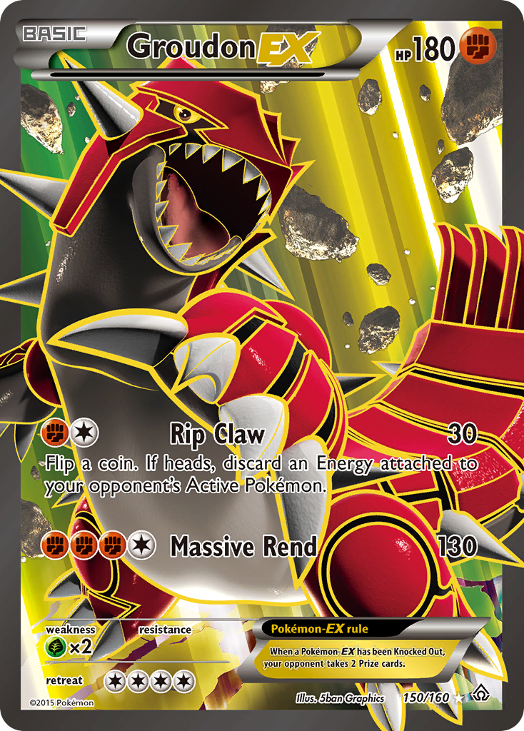 Groudon EX (150/160) [XY: Primal Clash] | Enigma On Main