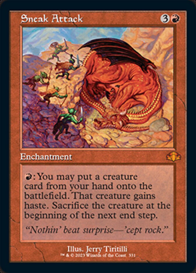 Sneak Attack (Retro) [Dominaria Remastered] | Enigma On Main