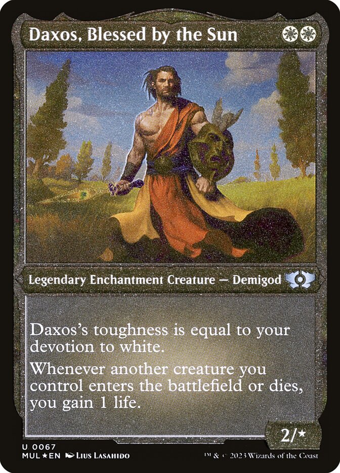 Daxos, Blessed by the Sun (Foil Etched) [Multiverse Legends] | Enigma On Main