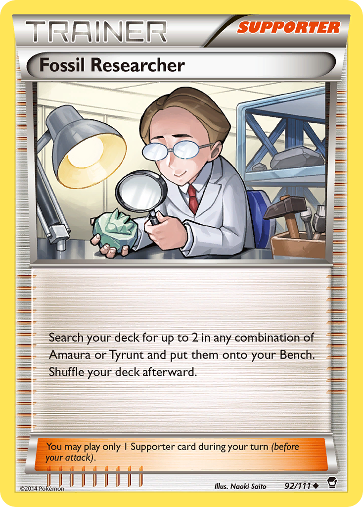 Fossil Researcher (92/111) [XY: Furious Fists] | Enigma On Main