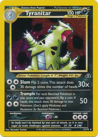 Tyranitar (12/75) [Neo Discovery Unlimited] | Enigma On Main