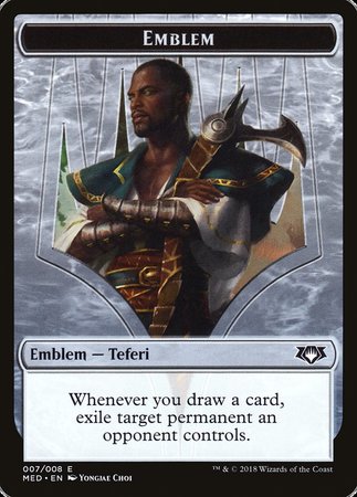 Emblem - Teferi, Hero of Dominaria [Mythic Edition Tokens] | Enigma On Main