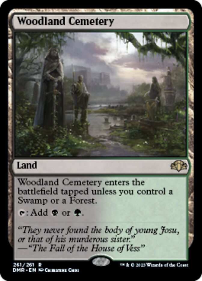 Woodland Cemetery [Dominaria Remastered] | Enigma On Main