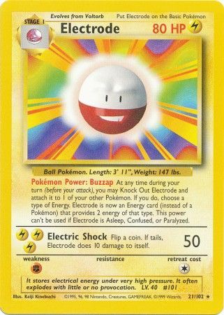 Electrode (21/102) [Base Set Unlimited] | Enigma On Main