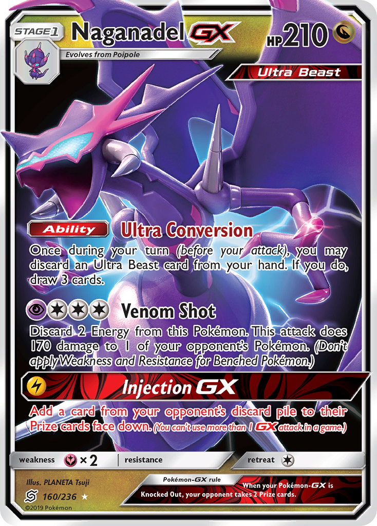 Naganadel GX (160/236) [Sun & Moon: Unified Minds] | Enigma On Main