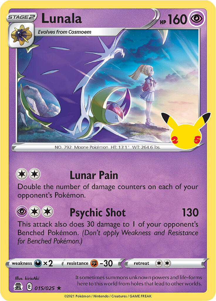 Lunala (015/025) [Celebrations: 25th Anniversary] | Enigma On Main