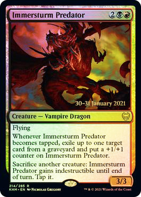 Immersturm Predator  [Kaldheim Prerelease Promos] | Enigma On Main