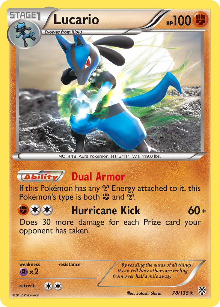 Lucario (78/135) [Black & White: Plasma Storm] | Enigma On Main