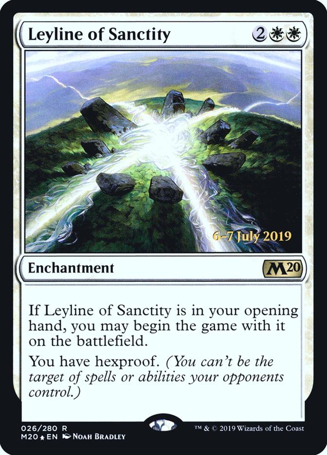 Leyline of Sanctity  [Core Set 2020 Prerelease Promos] | Enigma On Main