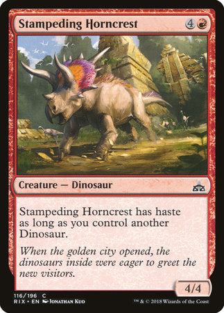 Stampeding Horncrest [Rivals of Ixalan] | Enigma On Main