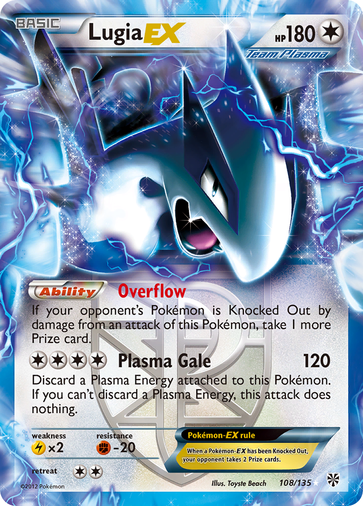 Lugia EX (108/135) [Black & White: Plasma Storm] | Enigma On Main