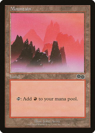 Mountain (345) [Urza's Saga] | Enigma On Main