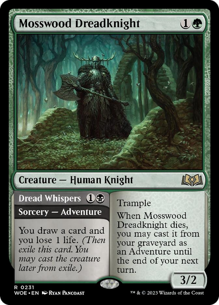 Mosswood Dreadknight // Dread Whispers [Wilds of Eldraine] | Enigma On Main