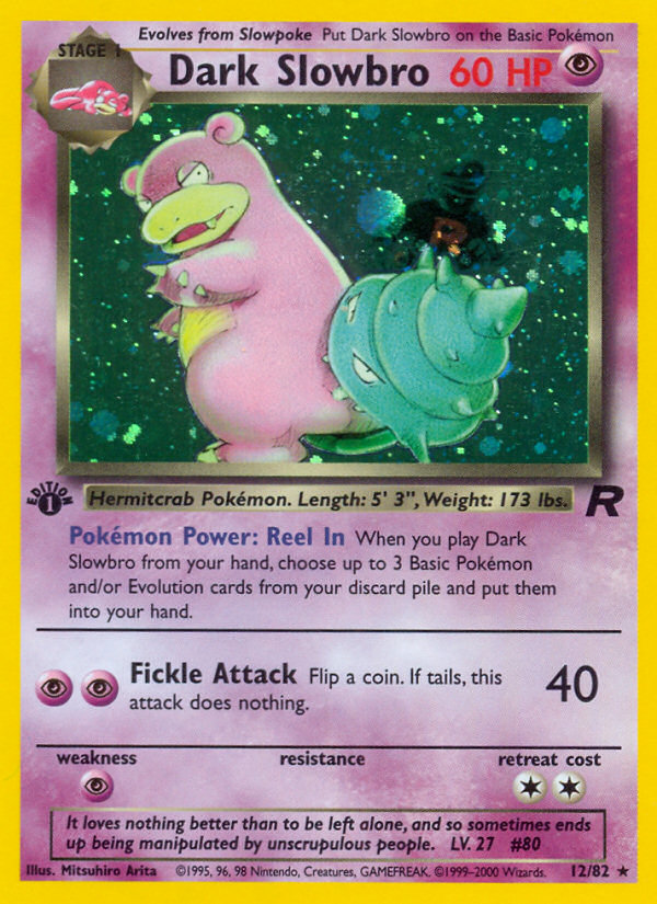 Dark Slowbro (12/82) [Team Rocket 1st Edition] | Enigma On Main