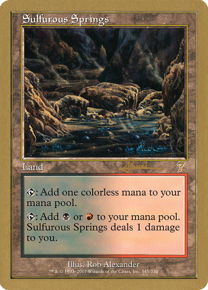 Sulfurous Springs (Antoine Ruel) [World Championship Decks 2001] | Enigma On Main