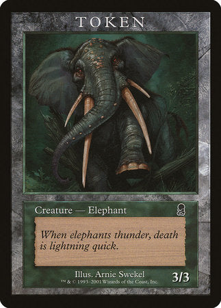 Elephant Token (Odyssey) [Magic Player Rewards 2002] | Enigma On Main