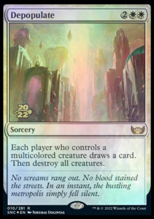 Depopulate [Streets of New Capenna Prerelease Promos] | Enigma On Main