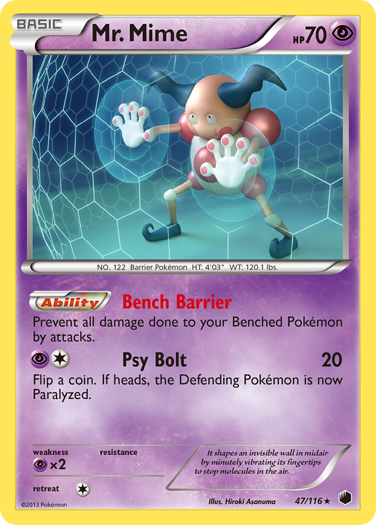 Mr. Mime (47/116) [Black & White: Plasma Freeze] | Enigma On Main