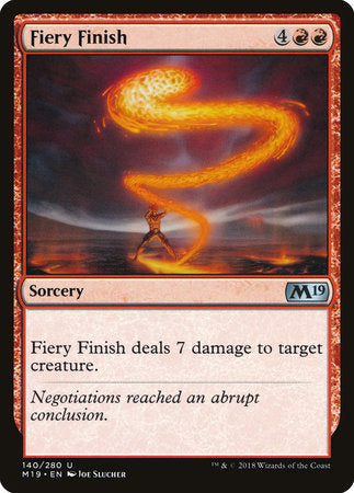 Fiery Finish [Core Set 2019] | Enigma On Main