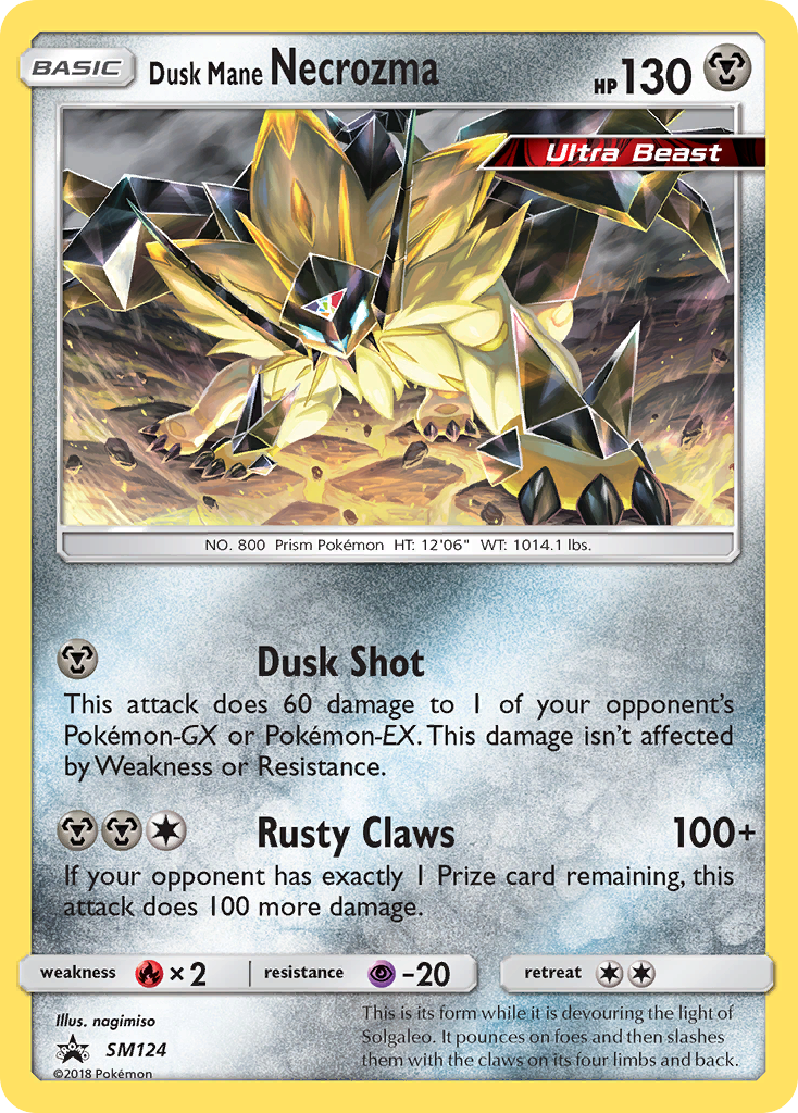 Dusk Mane Necrozma (SM124) [Sun & Moon: Black Star Promos] | Enigma On Main