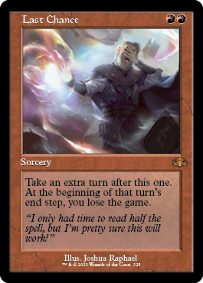 Last Chance (Retro) [Dominaria Remastered] | Enigma On Main