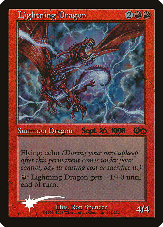 Lightning Dragon [Urza's Saga Promos] | Enigma On Main