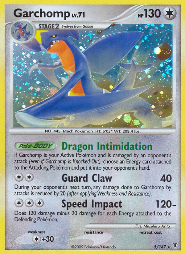 Garchomp (5/147) (Cracked Ice Holo) (Theme Deck Exclusive) [Platinum: Supreme Victors] | Enigma On Main