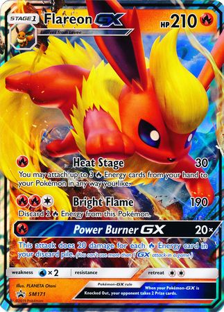 Flareon GX (SM171) (Jumbo Card) [Sun & Moon: Black Star Promos] | Enigma On Main