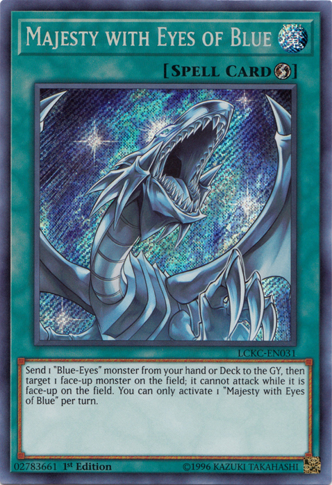 Majesty with Eyes of Blue [LCKC-EN031] Secret Rare | Enigma On Main