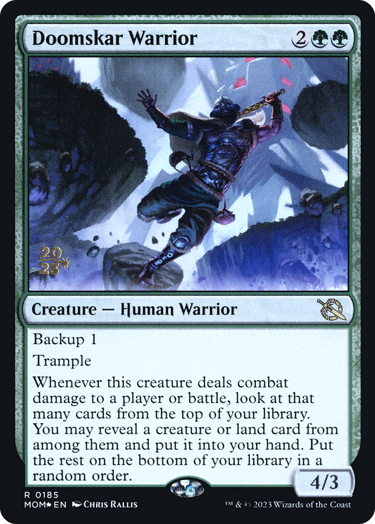 Doomskar Warrior [March of the Machine Prerelease Promos] | Enigma On Main