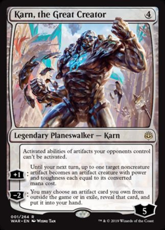 Karn, the Great Creator [War of the Spark] | Enigma On Main
