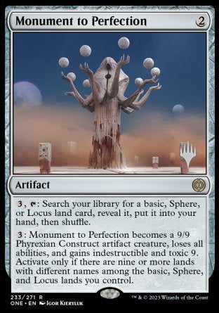 Monument to Perfection (Promo Pack) [Phyrexia: All Will Be One Promos] | Enigma On Main