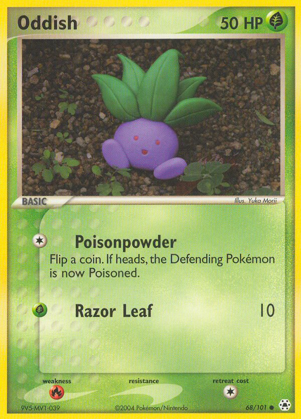 Oddish (68/101) [EX: Hidden Legends] | Enigma On Main