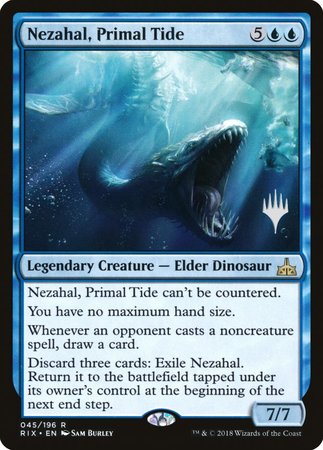 Nezahal, Primal Tide [Rivals of Ixalan Promos] | Enigma On Main