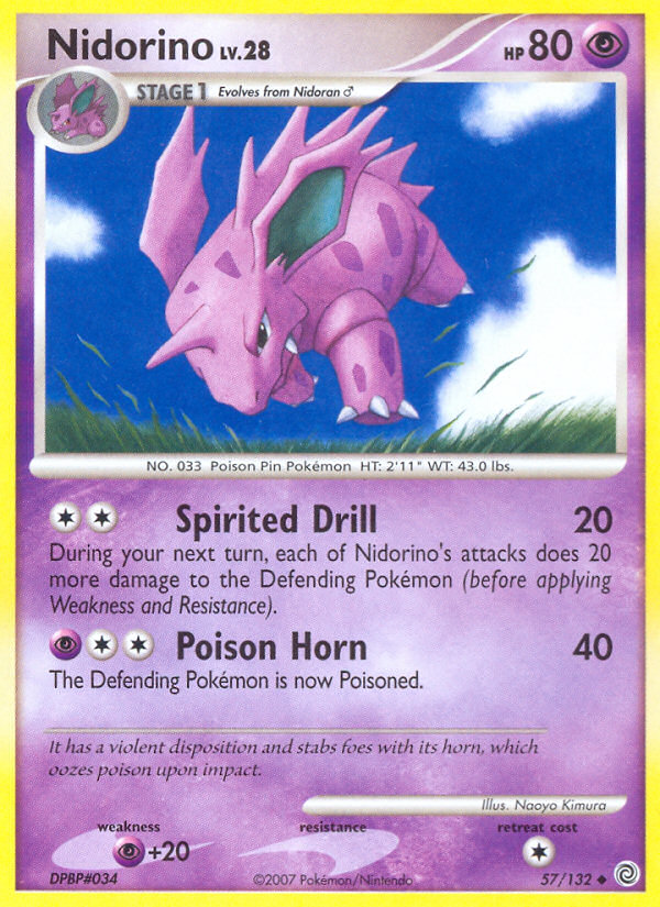 Nidorino (57/132) [Diamond & Pearl: Secret Wonders] | Enigma On Main