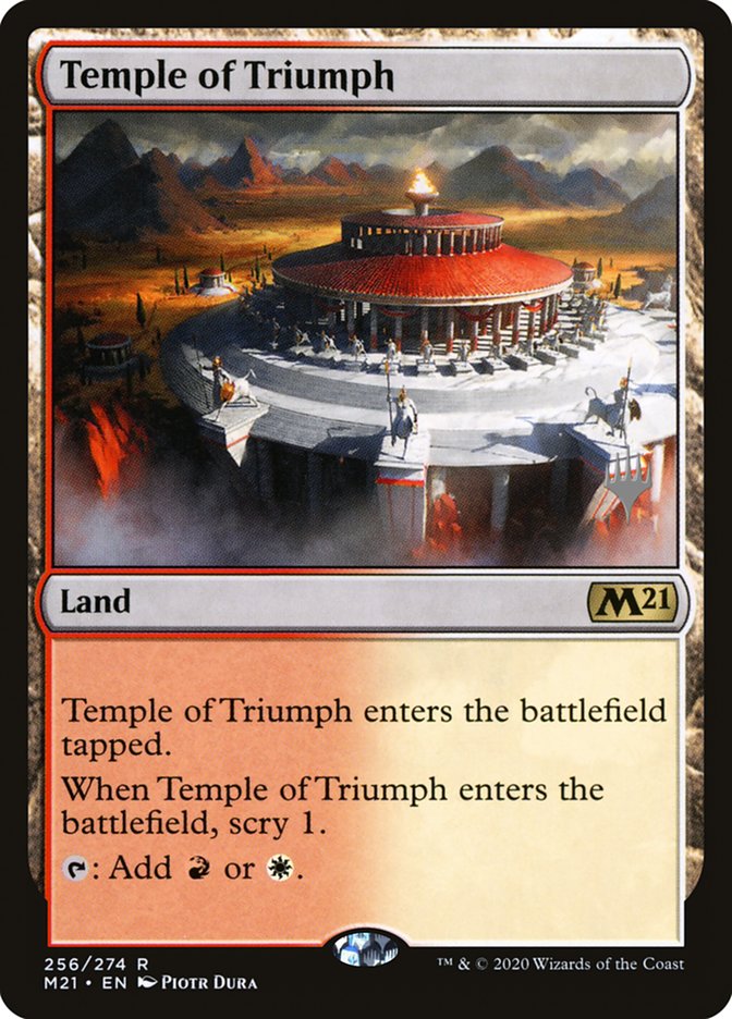 Temple of Triumph (Promo Pack) [Core Set 2021 Promos] | Enigma On Main