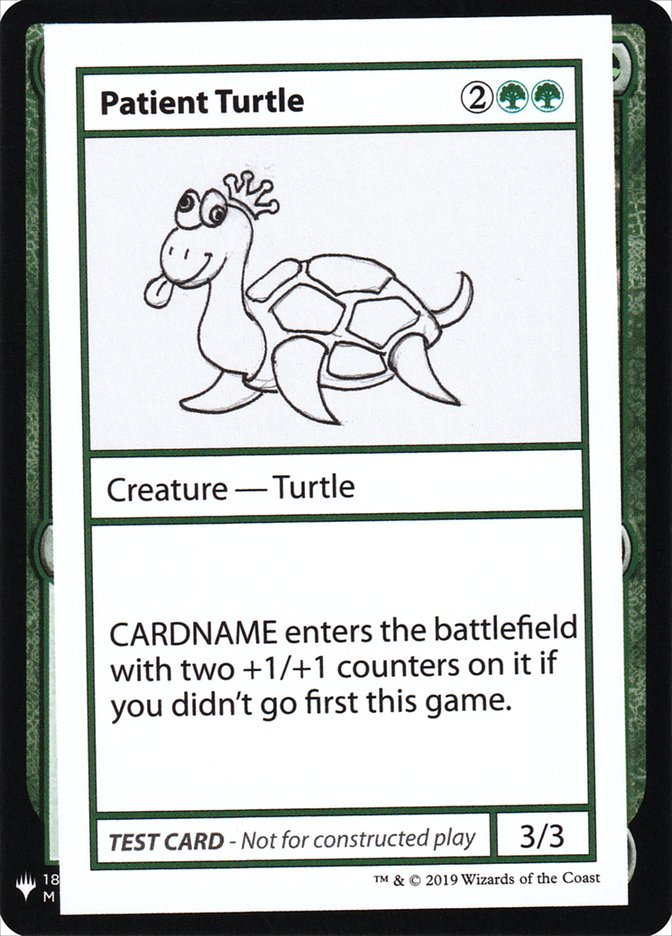 Patient Turtle [Mystery Booster Playtest Cards] | Enigma On Main