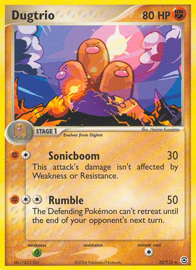 Dugtrio (22/112) [EX: FireRed & LeafGreen] | Enigma On Main