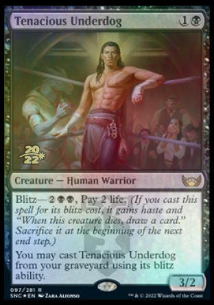 Tenacious Underdog [Streets of New Capenna Prerelease Promos] | Enigma On Main