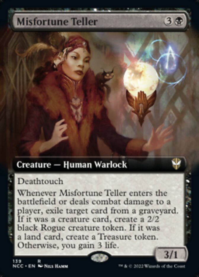 Misfortune Teller (Extended Art) [Streets of New Capenna Commander] | Enigma On Main