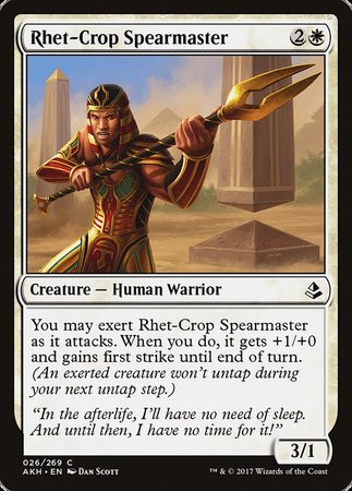 Rhet-Crop Spearmaster [Amonkhet] | Enigma On Main