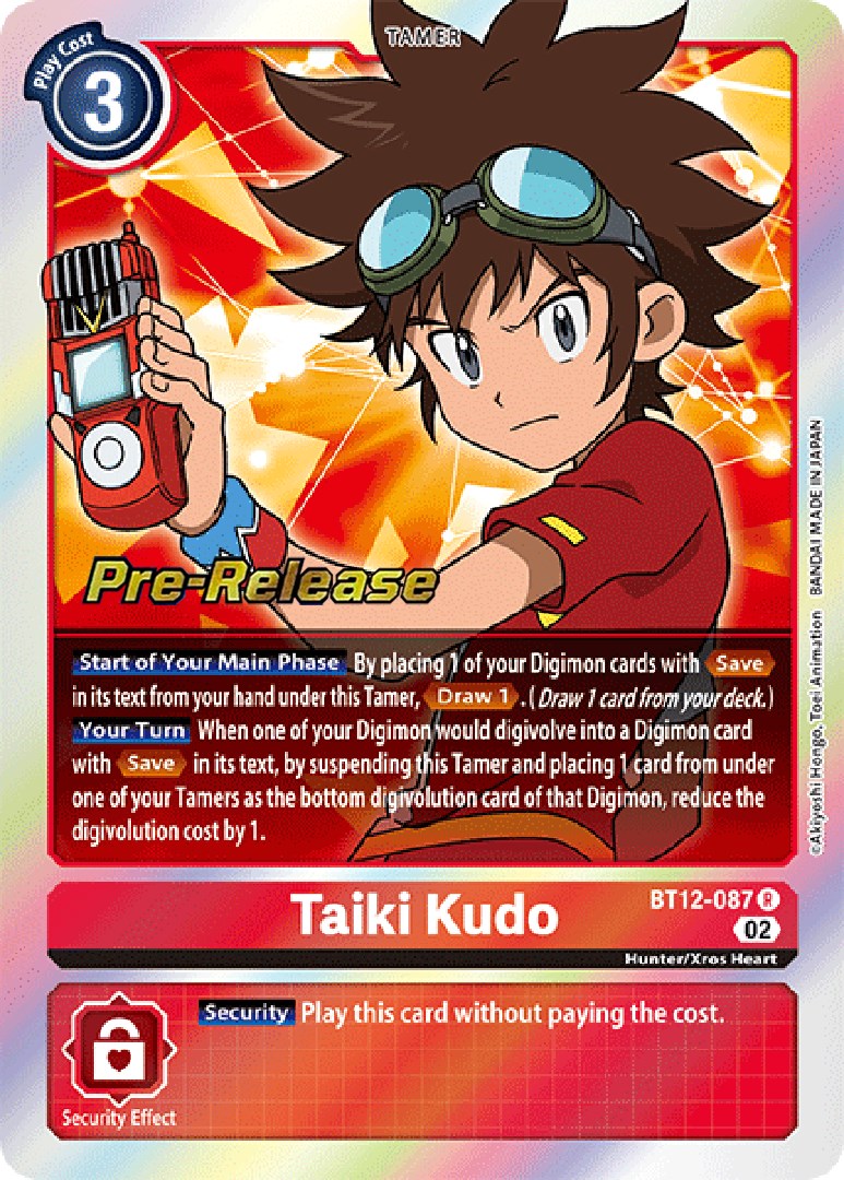 Taiki Kudo [BT12-087] [Across Time Pre-Release Cards] | Enigma On Main