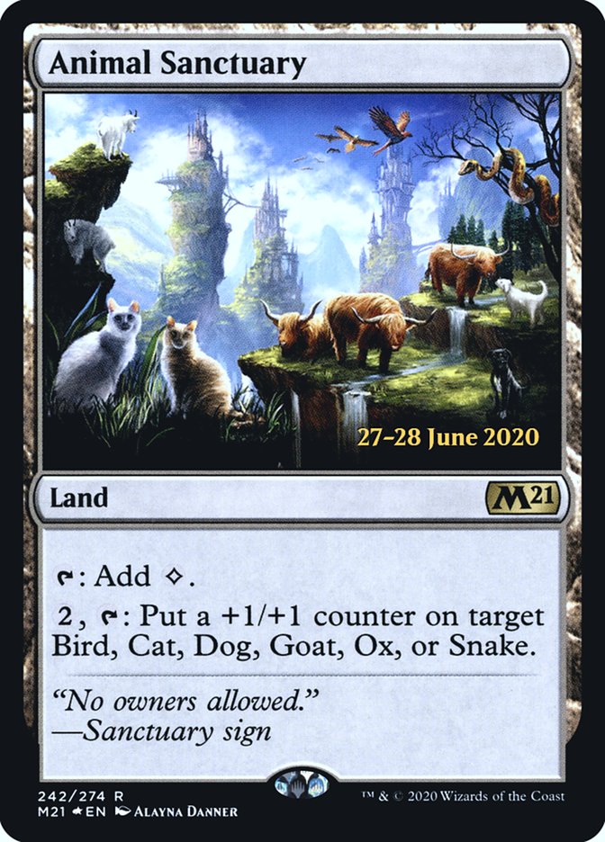 Animal Sanctuary  [Core Set 2021 Prerelease Promos] | Enigma On Main