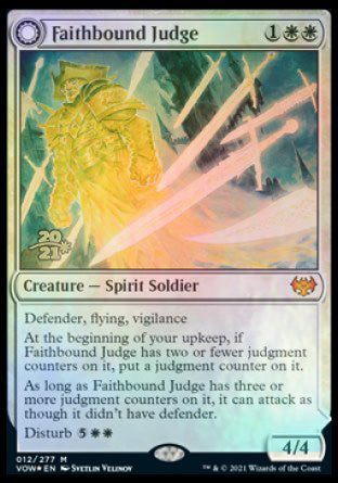 Faithbound Judge // Sinner's Judgment [Innistrad: Crimson Vow Prerelease Promos] | Enigma On Main