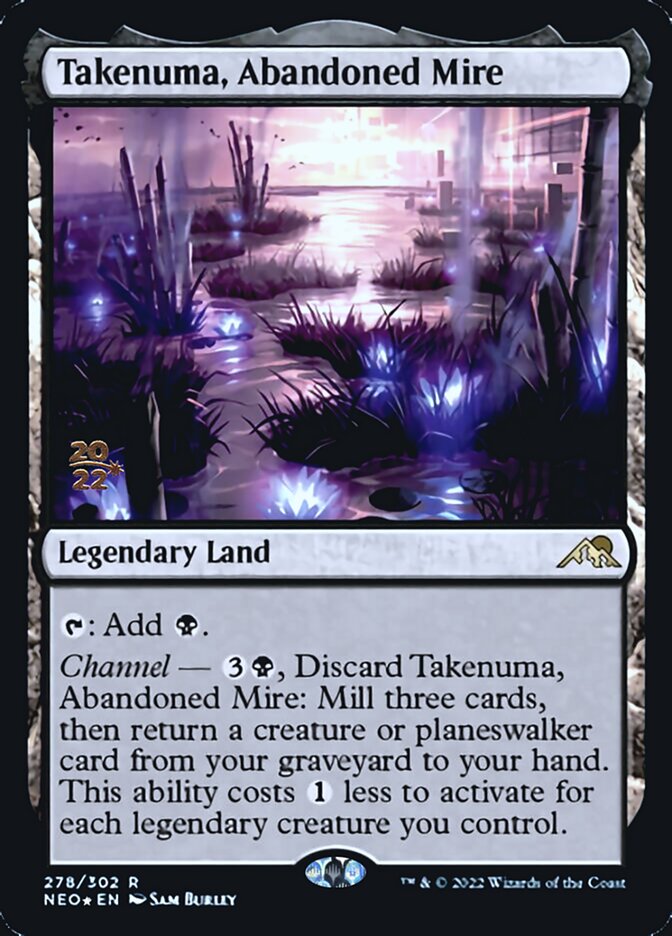 Takenuma, Abandoned Mire [Kamigawa: Neon Dynasty Prerelease Promos] | Enigma On Main